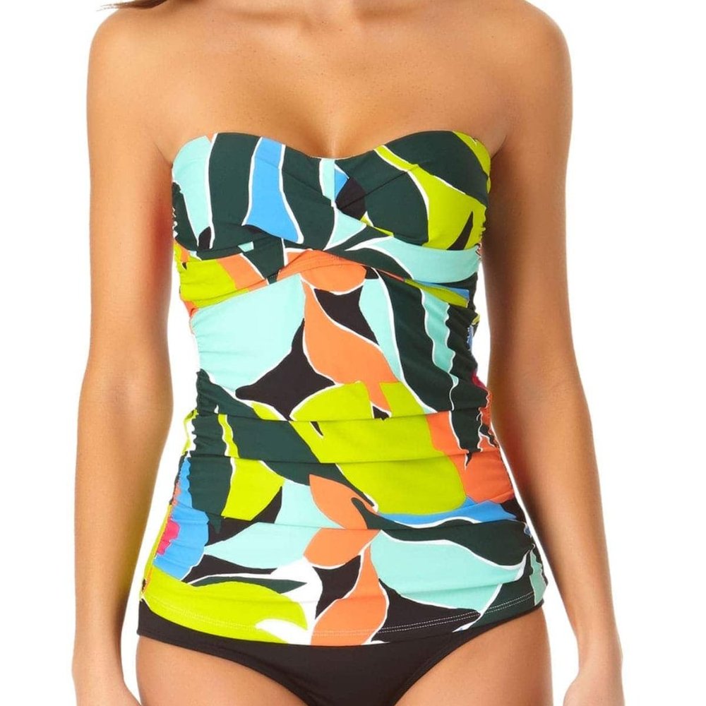 Anne Cole Twist Front Bandeaukini Swim Top